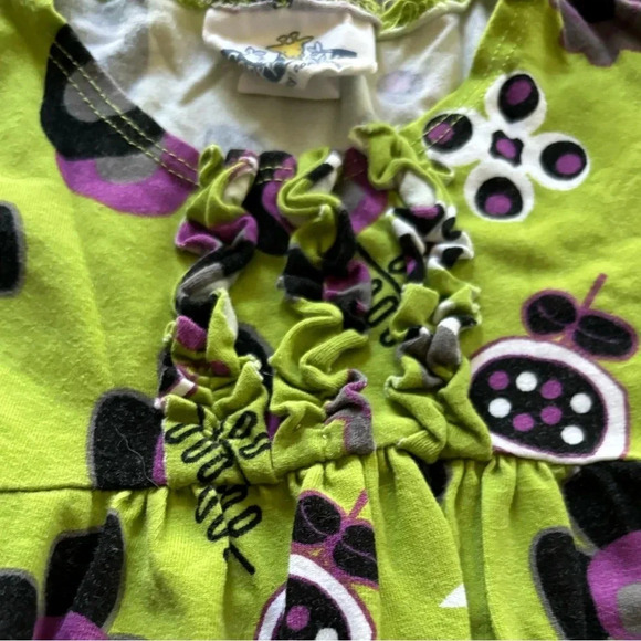 CORKYS KIDS EUC GIRLS TOP GREEN BLACK SHIRTS FALL WINTER CASUAL SHIRT TOPS SZ 6 - Picture 4 of 6